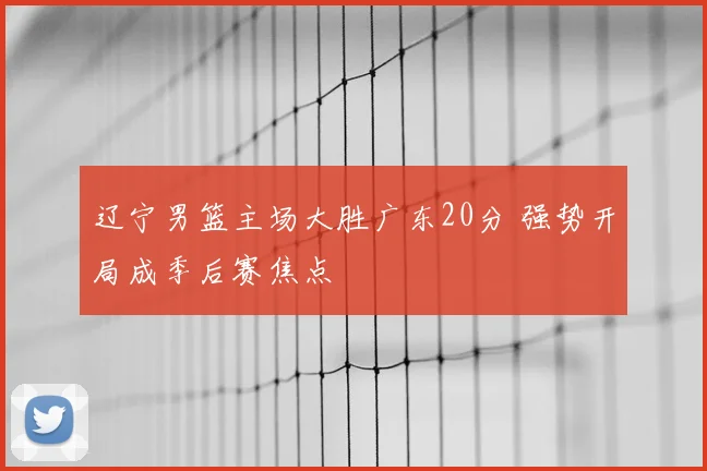 辽宁男篮主场大胜广东20分 强势开局成季后赛焦点